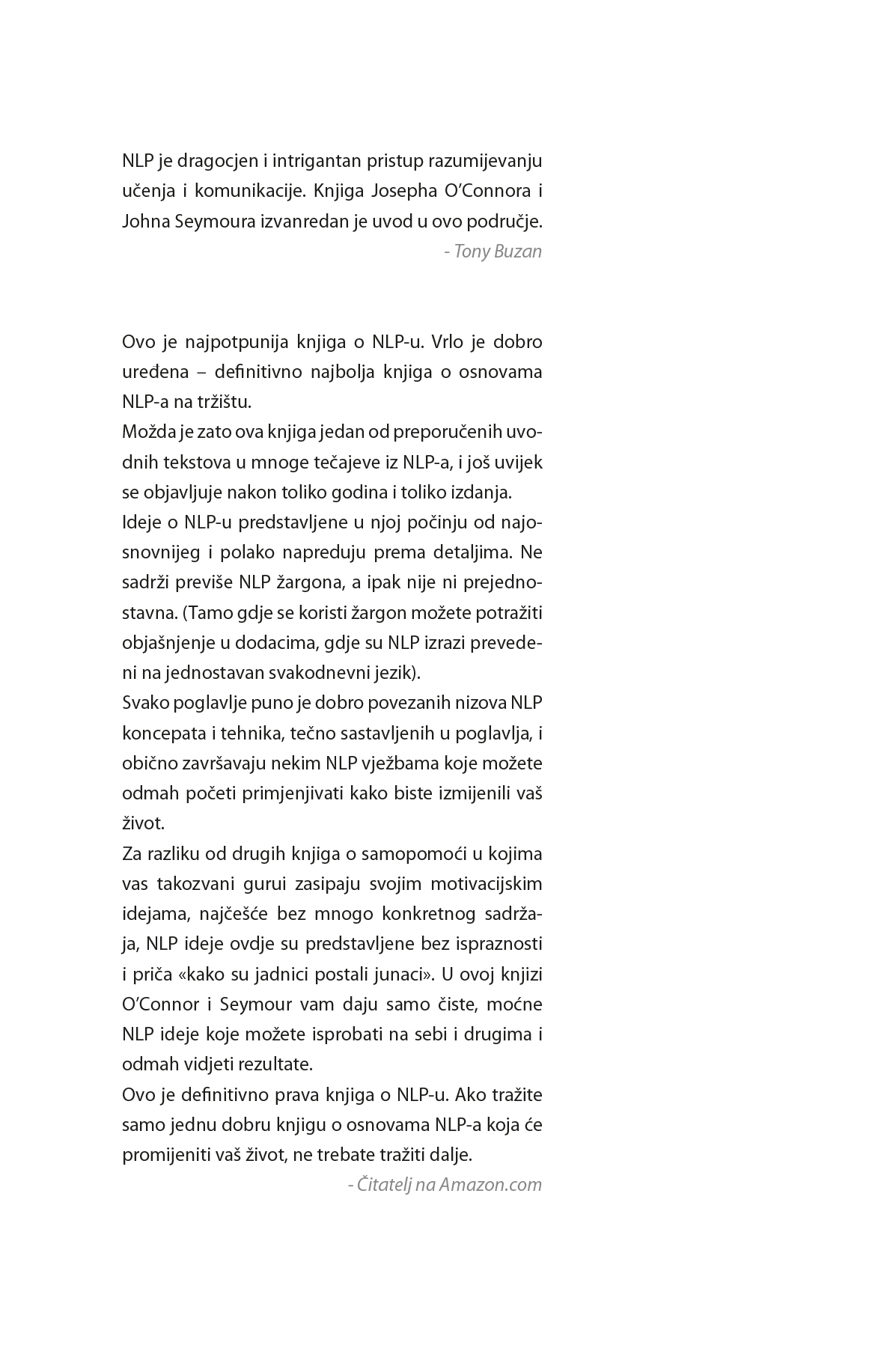 UVOD U NEUROLINGVISTIČKO PROGRAMIRANJE - Image 2